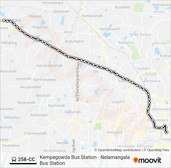 258-CC Bus Line Map
