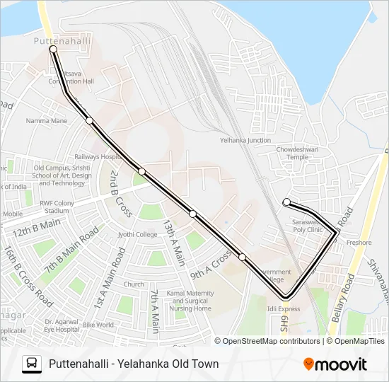 PTH-YHKOT Bus Line Map