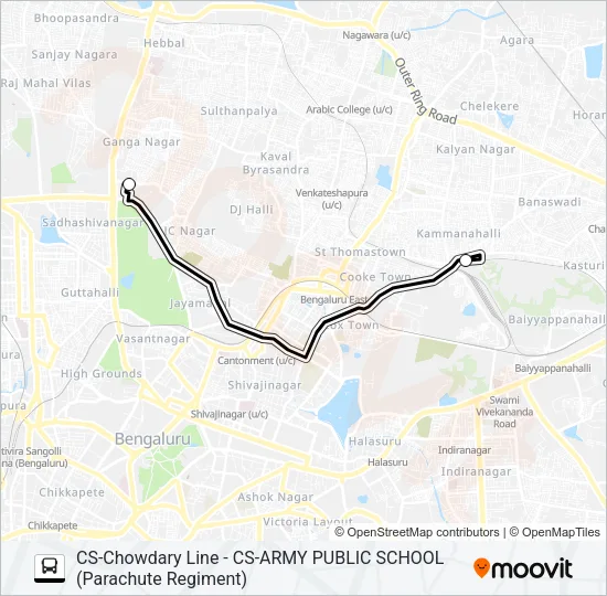 ARMY-001 Bus Line Map