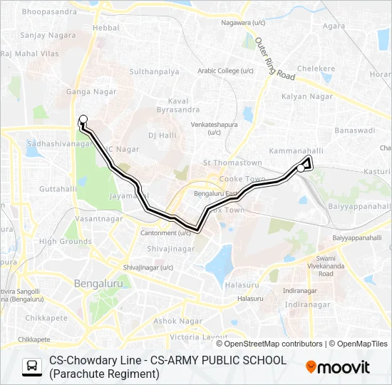 ARMY-001 Bus Line Map