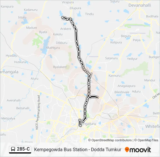 285-C Bus Line Map