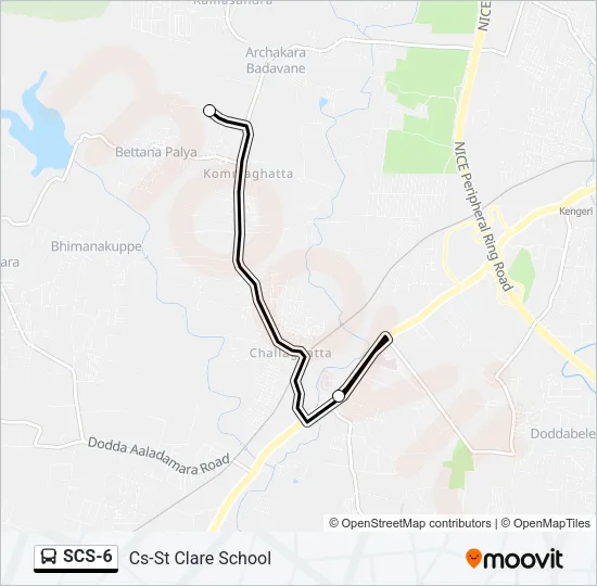 SCS-6 Bus Line Map
