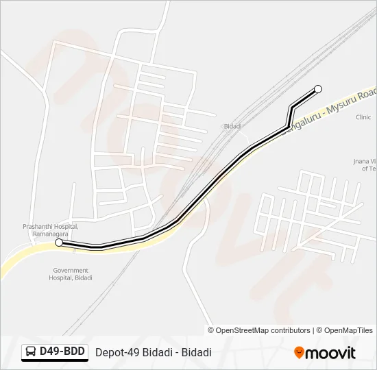 D49-BDD Bus Line Map