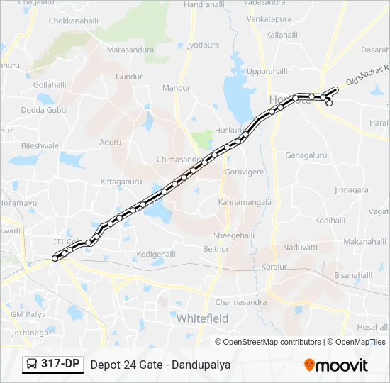 317-DP Bus Line Map