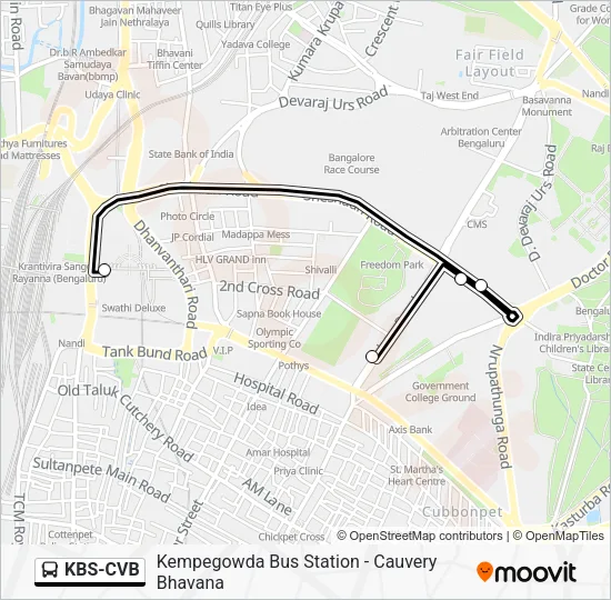 KBS-CVB Bus Line Map
