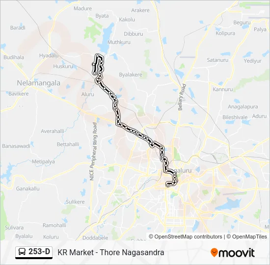 253-D Bus Line Map