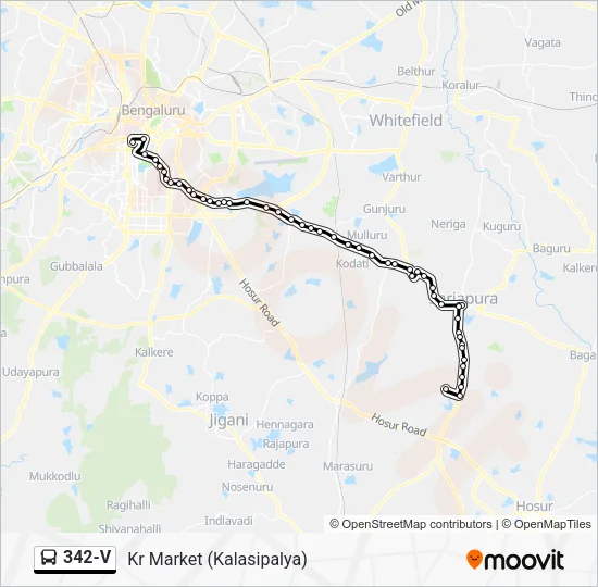 342-V Bus Line Map