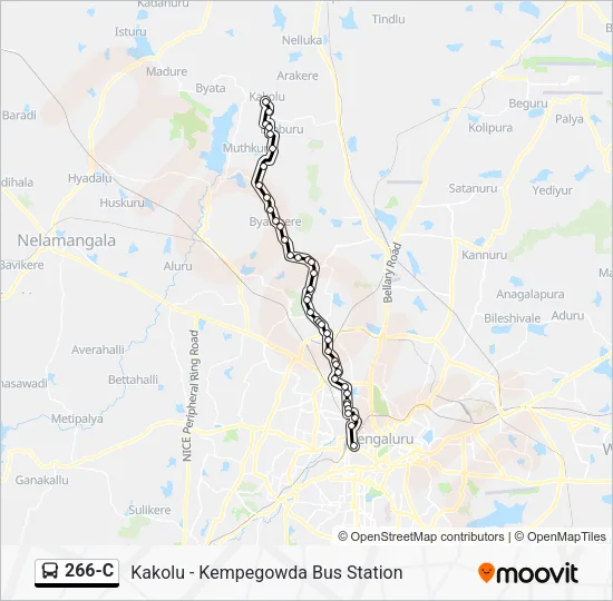 266-C Bus Line Map