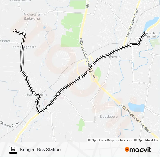 222 SCS-KGR Bus Line Map