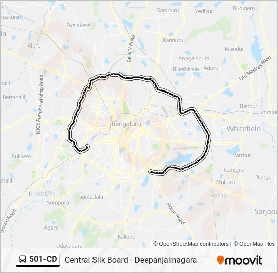 501-CD Bus Line Map