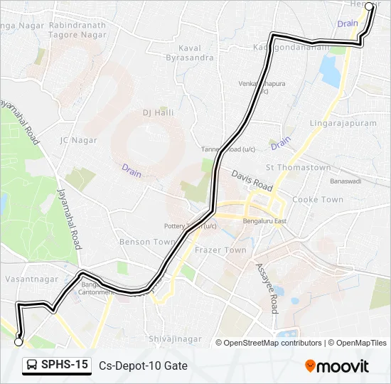 SPHS-15 Bus Line Map