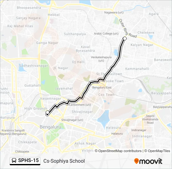 SPHS-15 Bus Line Map