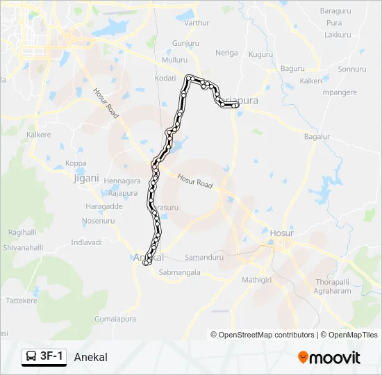 3F-1 Bus Line Map
