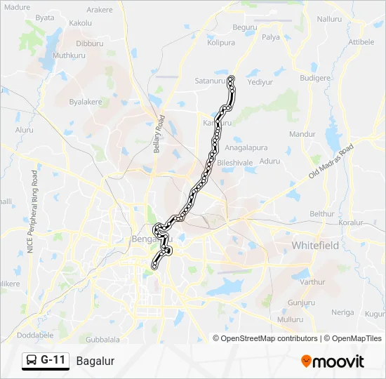 G-11 Bus Line Map