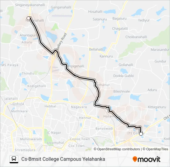 BMSIT-03 Bus Line Map