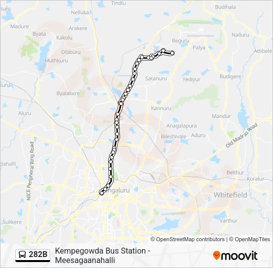 282B Bus Line Map