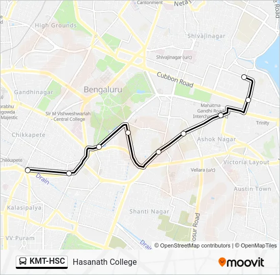 KMT-HSC Bus Line Map