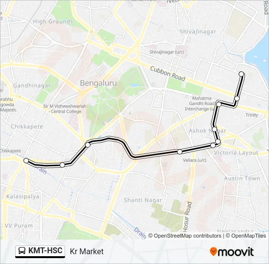 KMT-HSC Bus Line Map
