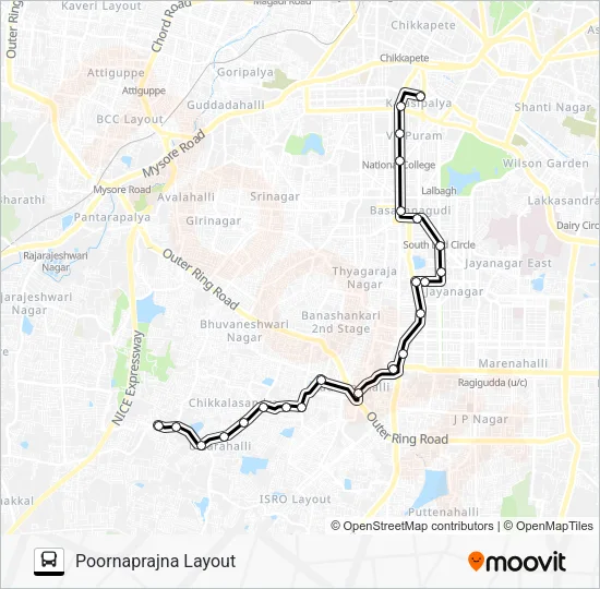210 PPLO-KMT Bus Line Map