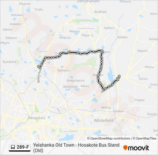 289-F Bus Line Map