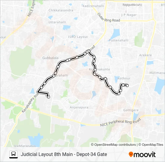 JLOT-D34G Bus Line Map