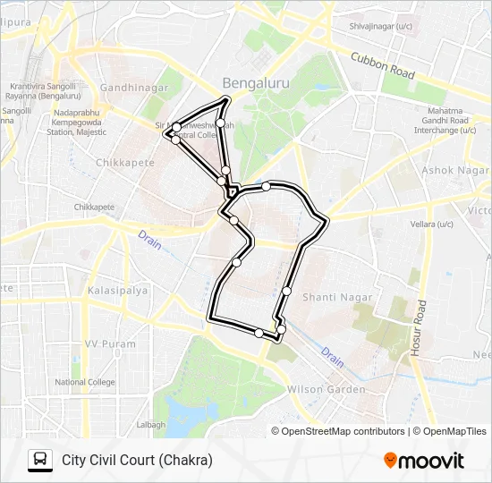 CHAKRA-6 Bus Line Map