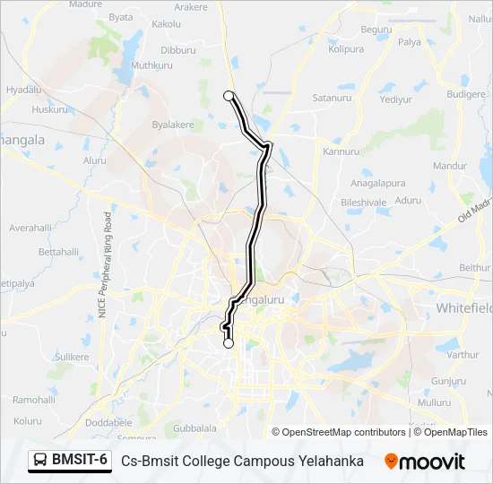 BMSIT-6 Bus Line Map