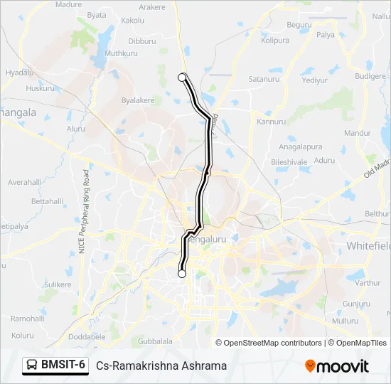 BMSIT-6 Bus Line Map