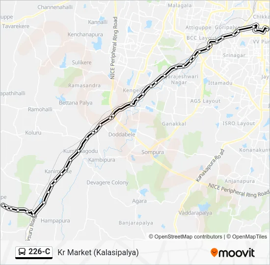 226-C Bus Line Map