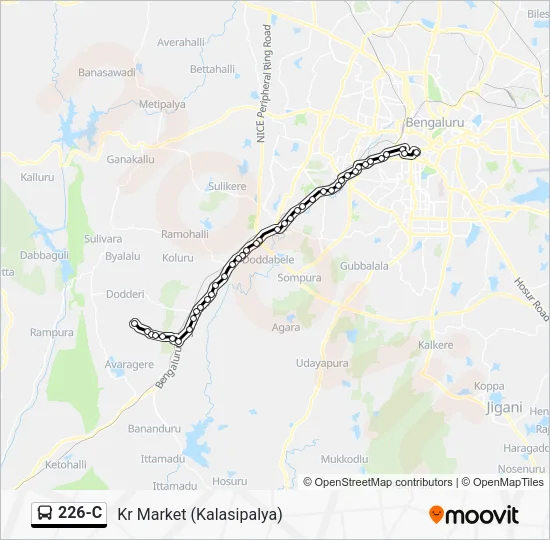 226-C Bus Line Map