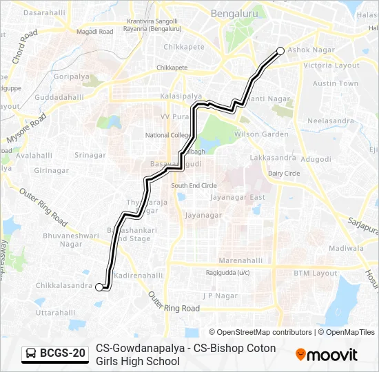 BCGS-20 Bus Line Map