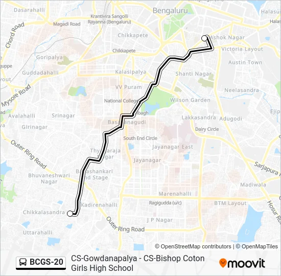 BCGS-20 Bus Line Map