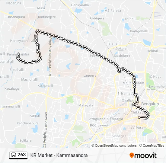 263 Bus Line Map