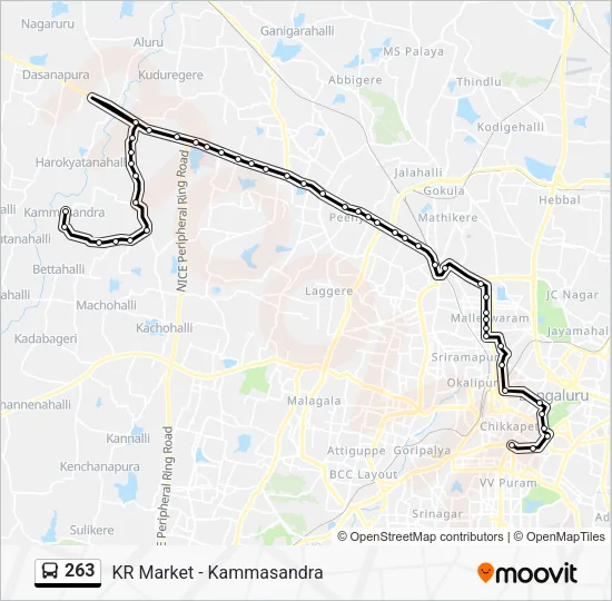 263 Bus Line Map