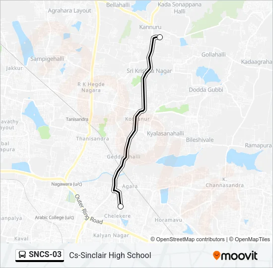 SNCS-03 Bus Line Map