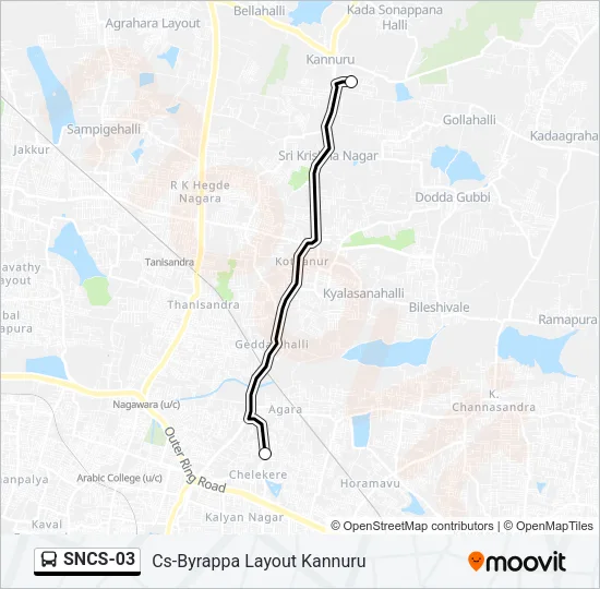 SNCS-03 Bus Line Map