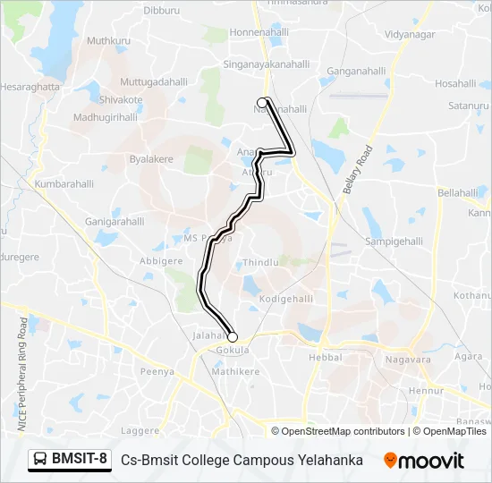BMSIT-8 Bus Line Map