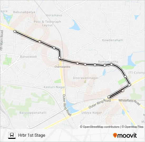 D24G-HRBR1 Bus Line Map