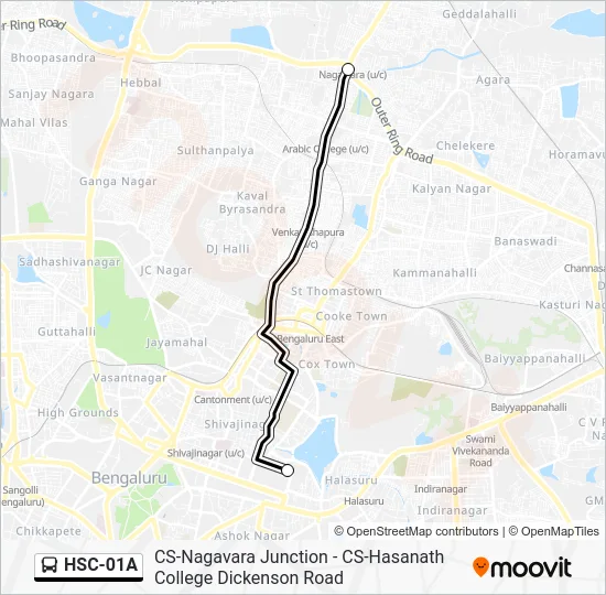 HSC-01A Bus Line Map