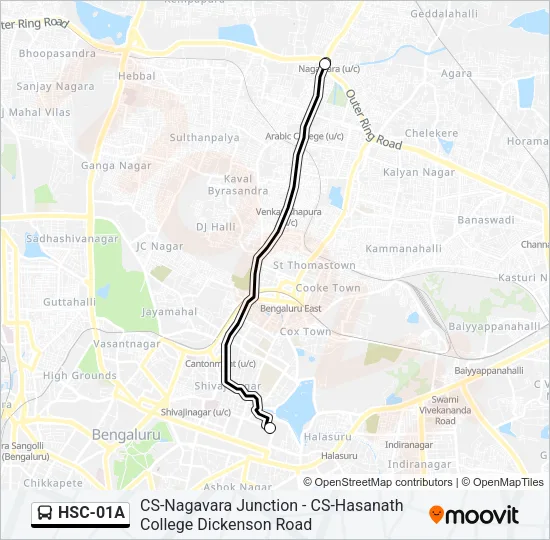 HSC-01A Bus Line Map