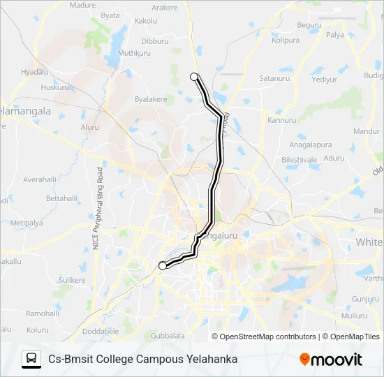 BMSIT-05 Bus Line Map