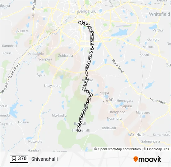 370 Bus Line Map