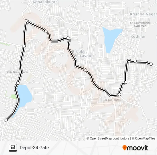 D34G-ANP Bus Line Map