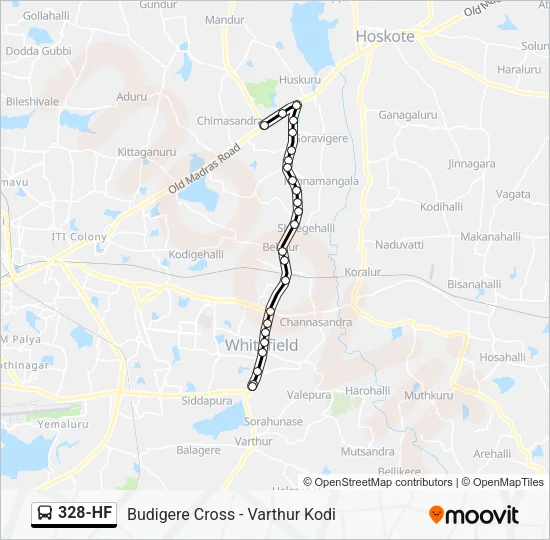 328-HF Bus Line Map