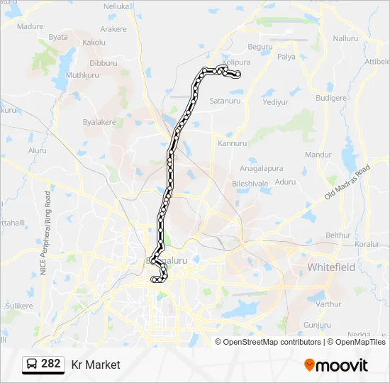 282 Bus Line Map