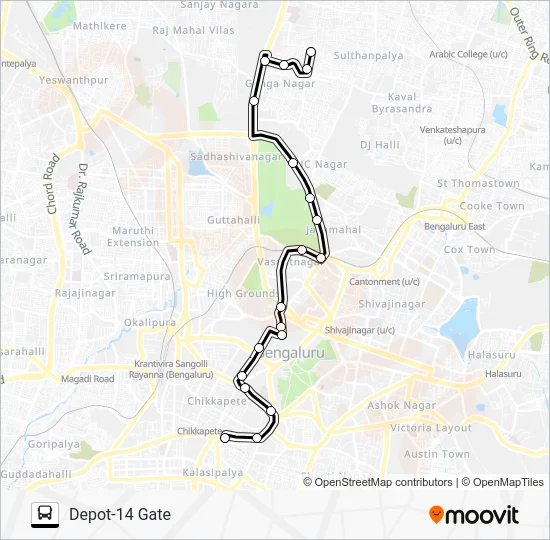 KMT-VSD-MKC-D14G Bus Line Map