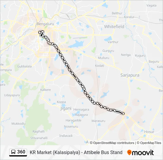 360 Bus Line Map