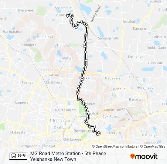G-9 Bus Line Map