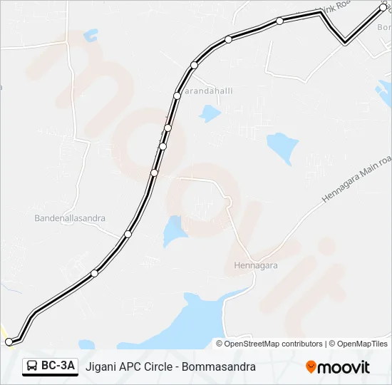 BC-3A Bus Line Map