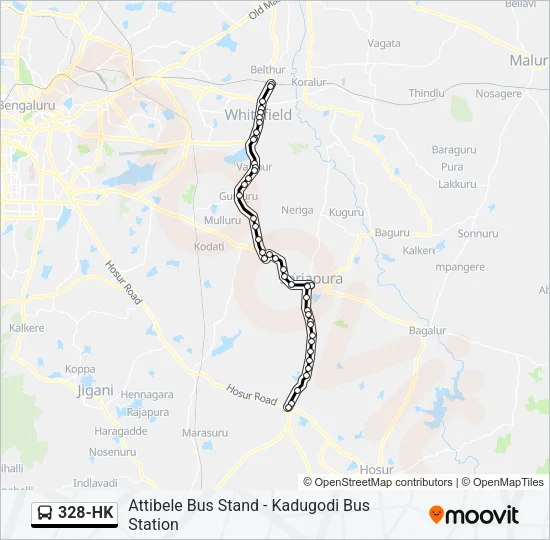 328-HK Bus Line Map